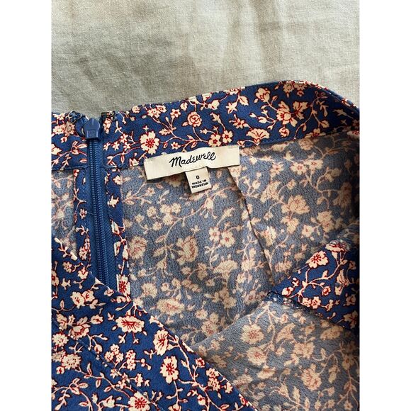 NWOT Madewell Porch Side-Button Mini Skirt in Summer Vines - sz 0 - Picture 6 of 7